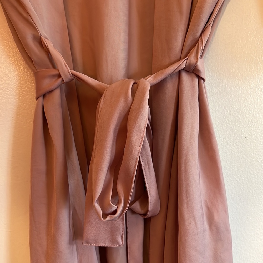 Light Pink Short Sleeve Robe - Picture 5 of 6